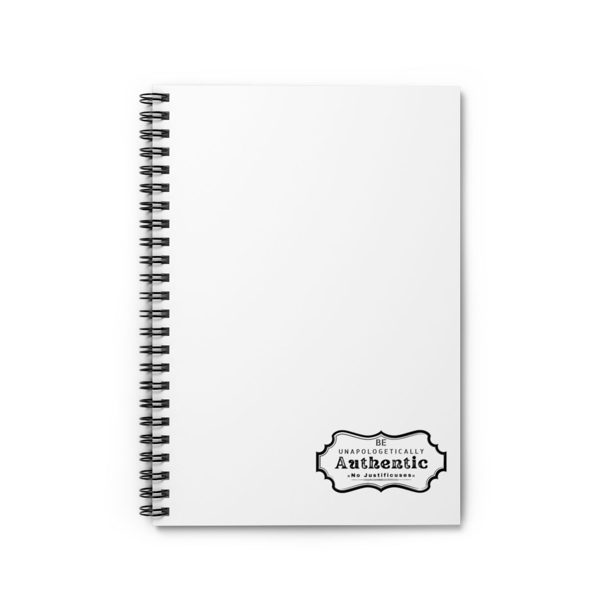 Unapologetically Authentic Spiral Notebook - Ruled Line