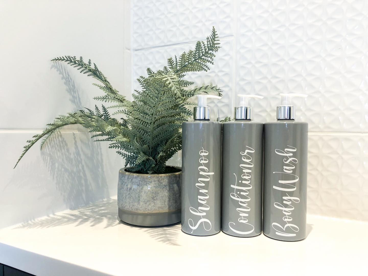 500ml Grey Pump Bottles