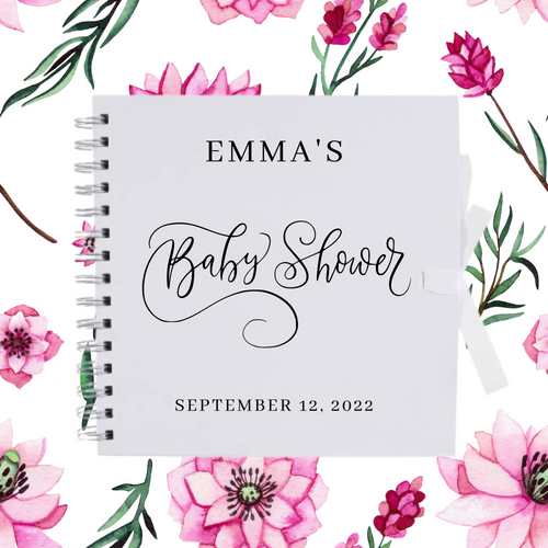 Personalised Baby Shower Guest Book Bryony Makes