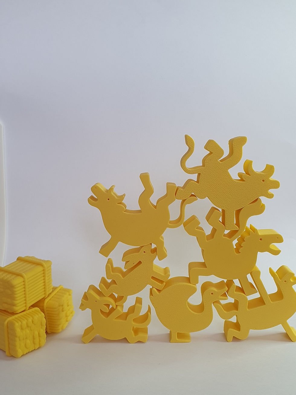 Miniaturbild: 3D Druck Stapeltiere Bauernhof – 15 Figuren, Balancier-Spielzeug aus mattem PLA,