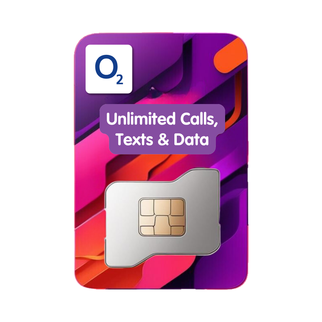 O2 Unlimited SIM Card 12 month