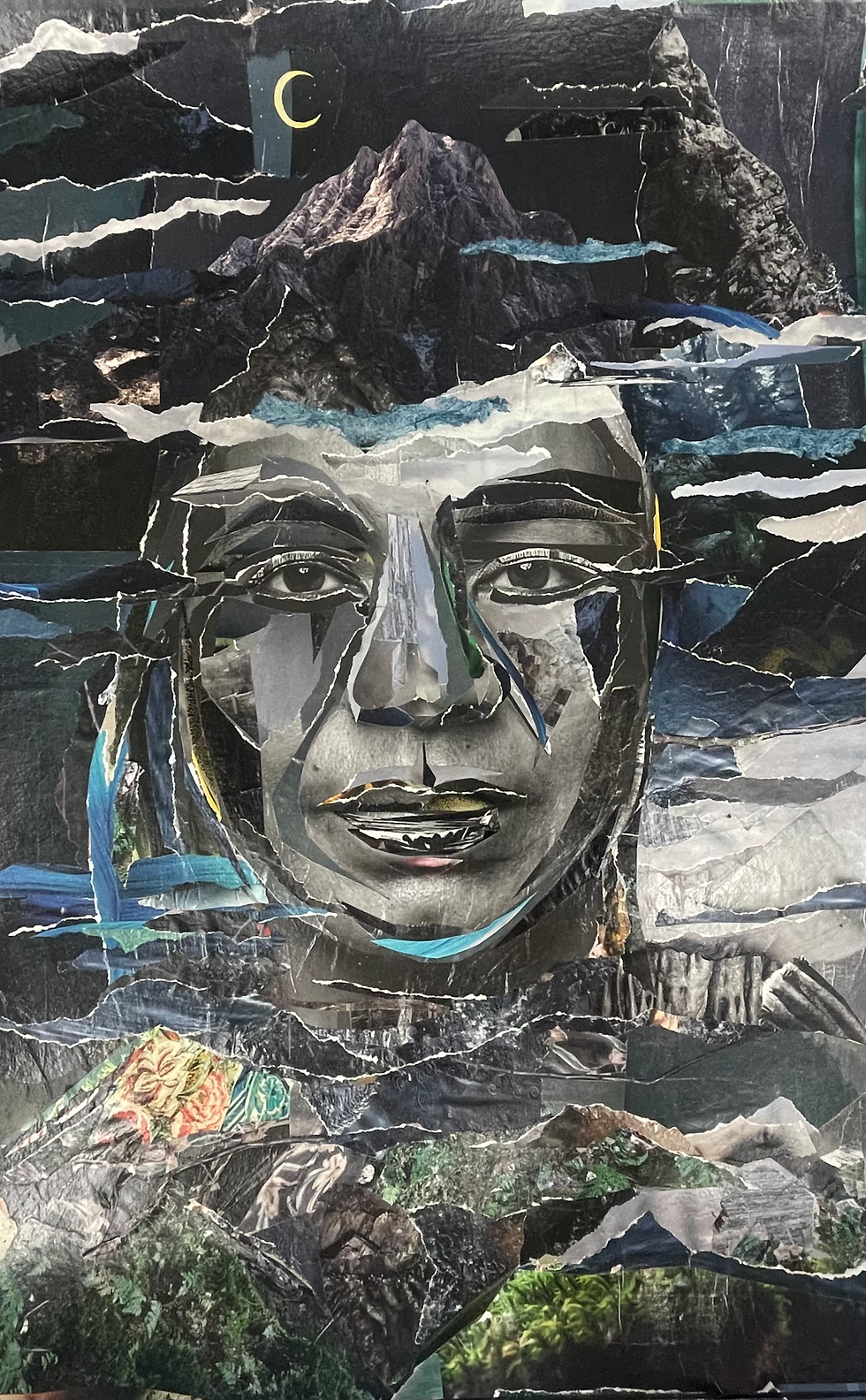 Collage "Stille? Nacht!" von Sonja Koppitz