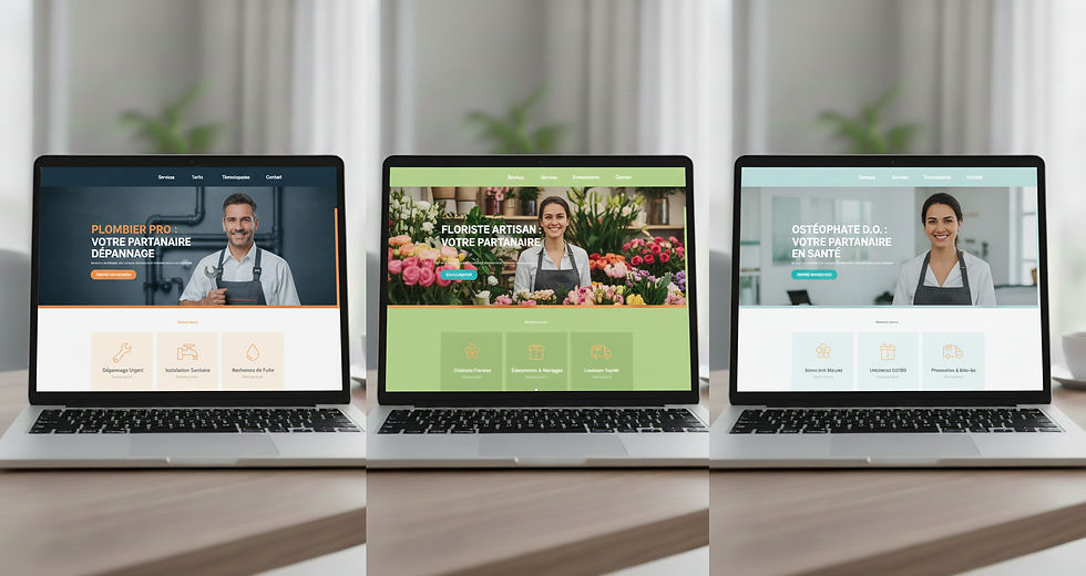 Template trois site fond