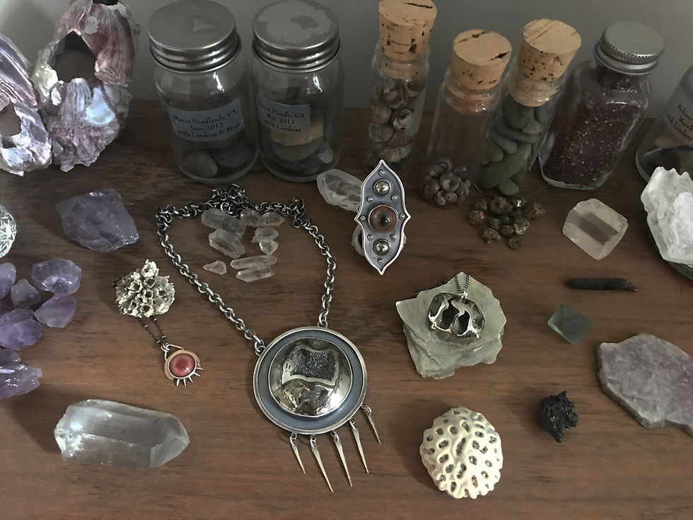 Emily Percival jewelry cabinet of curiosities
