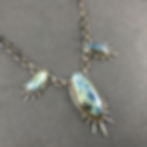 Thumbnail: Triple Spiked Labradorite Necklace