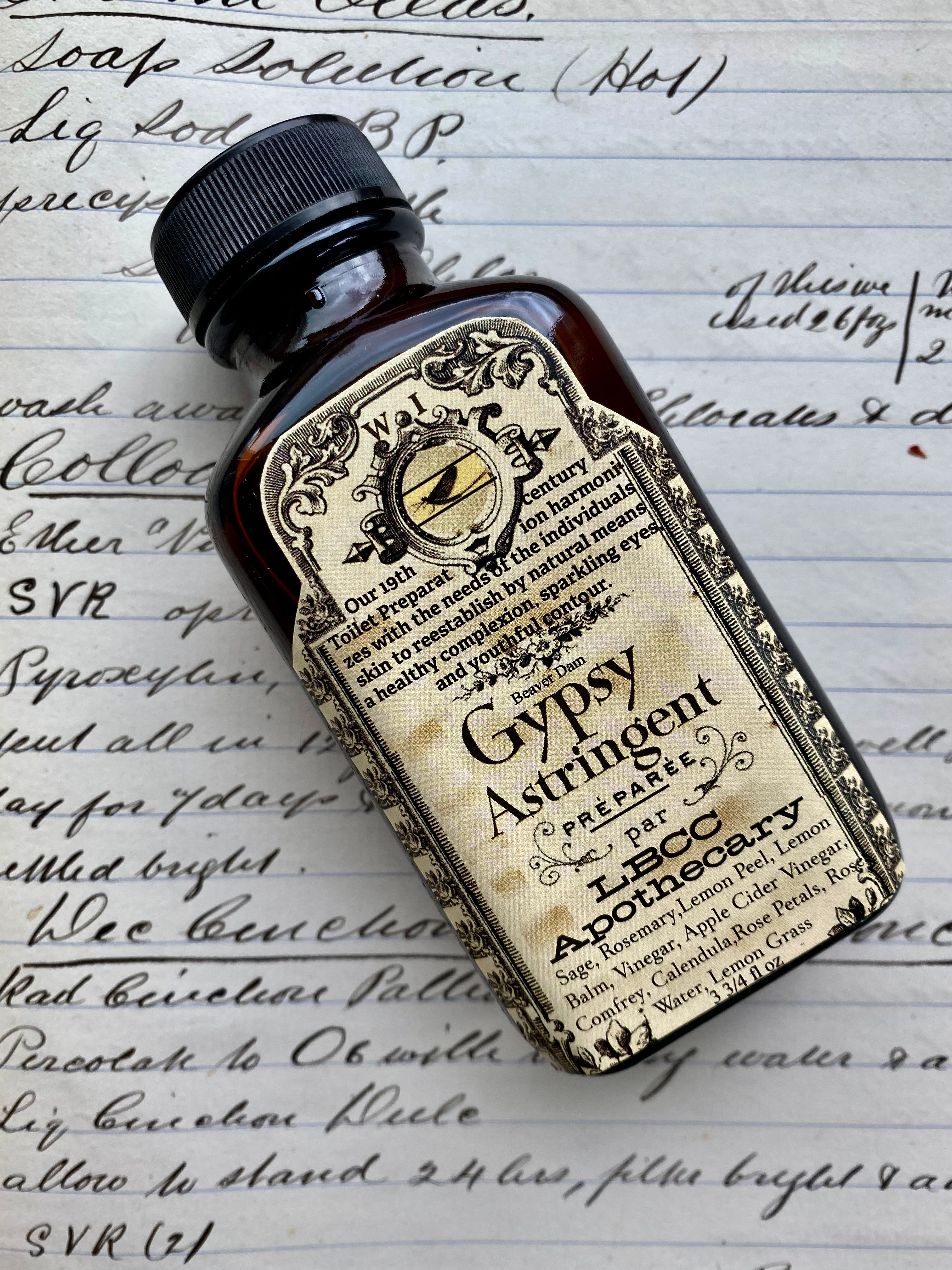 Gypsy Astringent ~ Herbal Astringent Face Wash from the Roma People