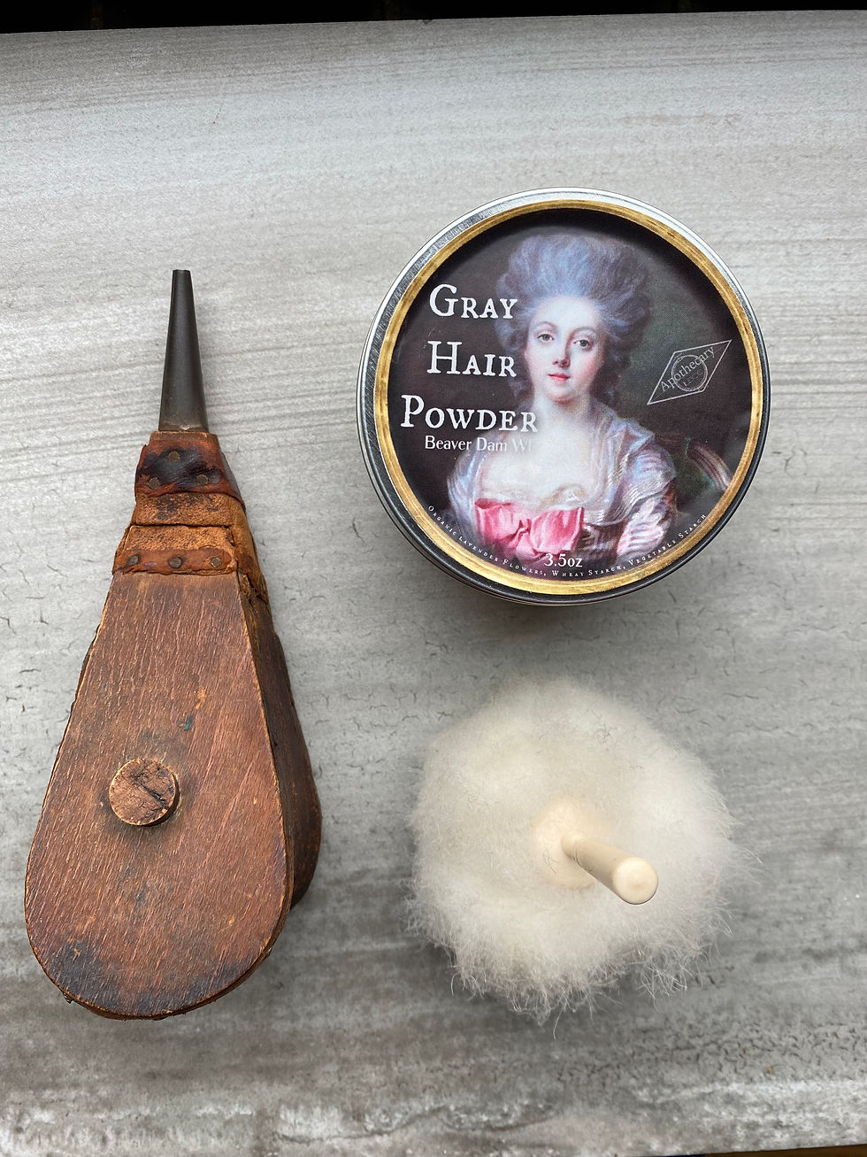 Thumbnail: 18th Century Lavender Scented White Hair Powder