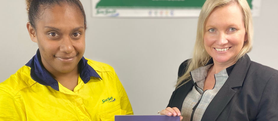 Sea Swift trainee and new mother Petta an inspiration