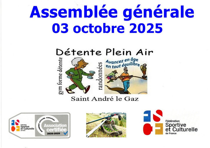        ASSEMBLÉE GÉNÉRALE LE 03/10/2025