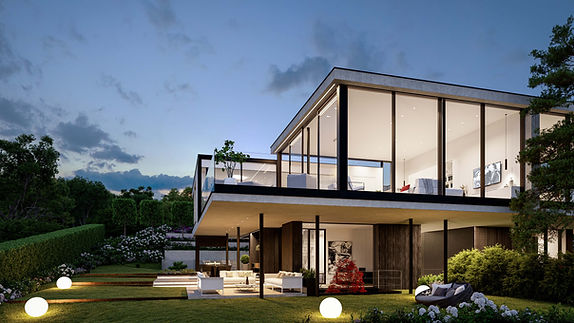 Solaris Villas Cologny Geneva by Night
