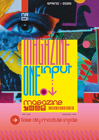 Cover of the first issue of the INPUT ONE MAGAZINE