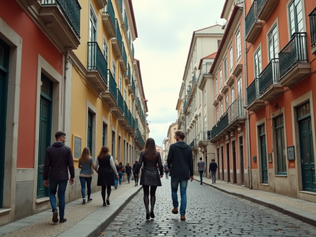 Peoples starting discover portugueses streets