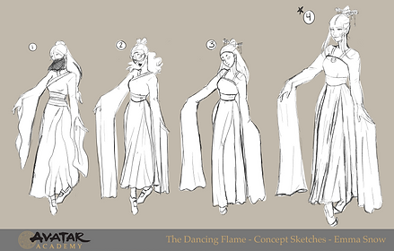 The Dancing Flame Sketches