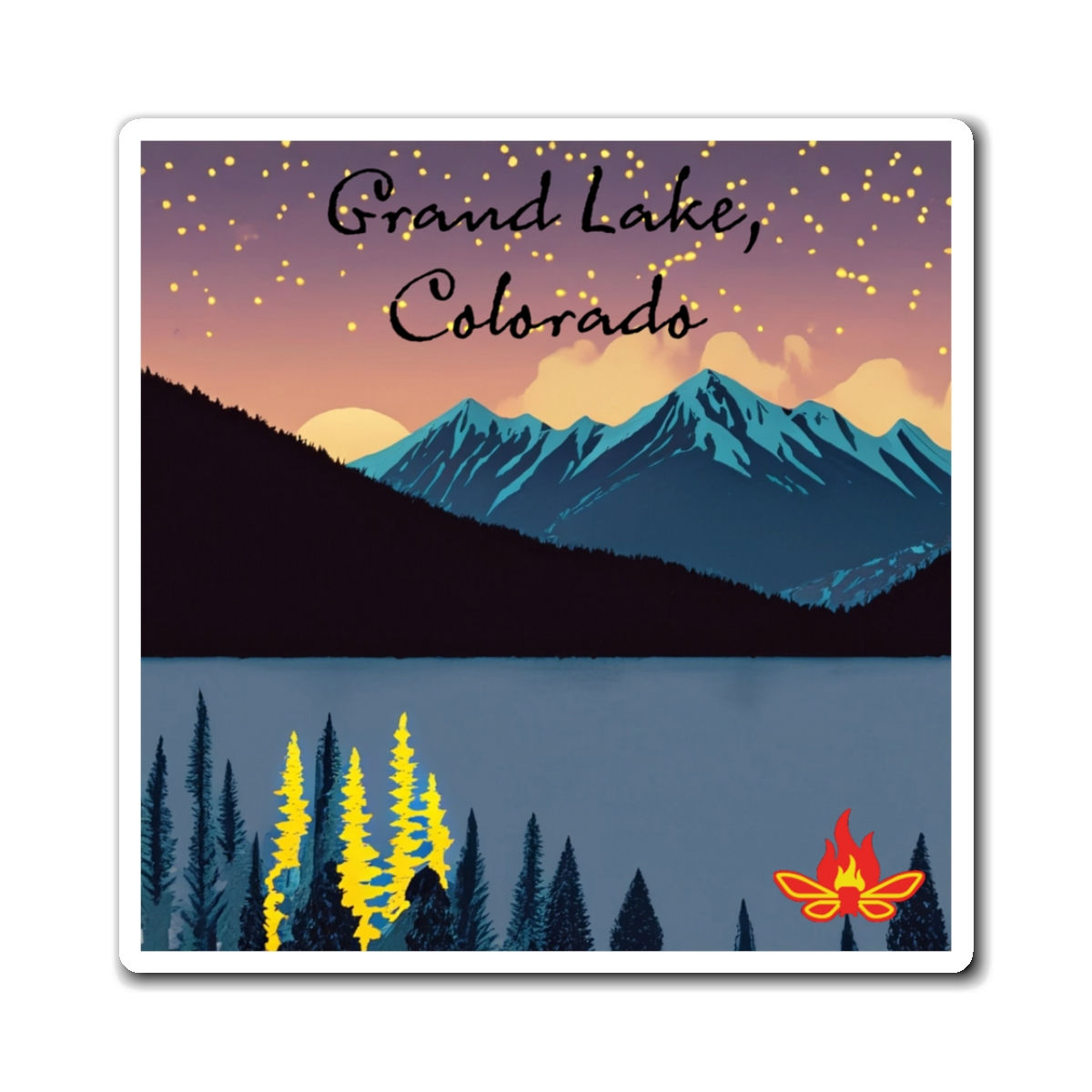 Grand Lake Firefly logo Magnets