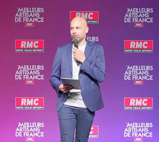 Animation de la cérémonie Meilleurs Artisans RMC lors des finales nationales