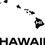 Thumbnail: 2 Pieces Hawaii HI State USA Outline Map Stickers Decals 20 Colors To Choose Fro