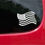 Thumbnail: Set (2 Pieces) American Flag Sticker Decals 20 Colors To Choose From.  U.S.A Fre