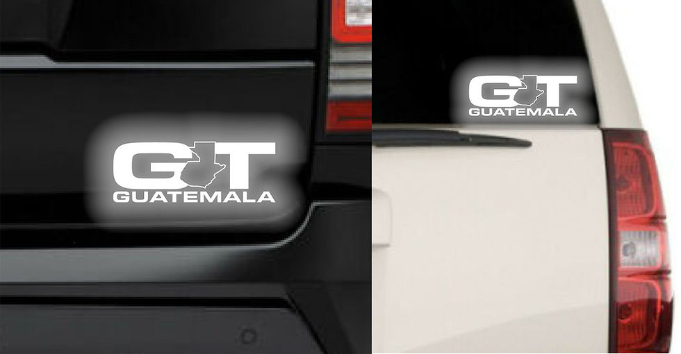 Thumbnail: Guatemala GT Reflective Sticker Decal