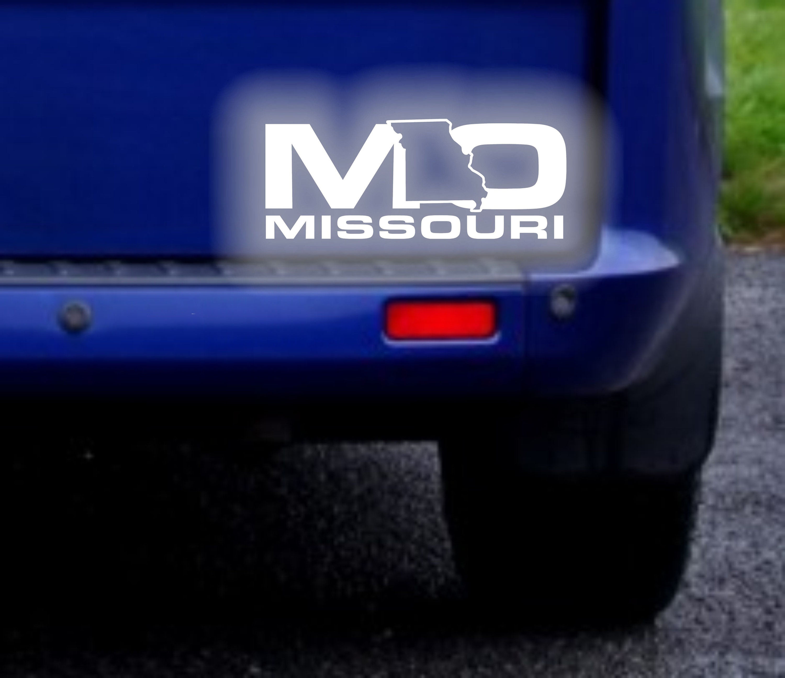 Missouri MO USA State Reflective Sticker Decal