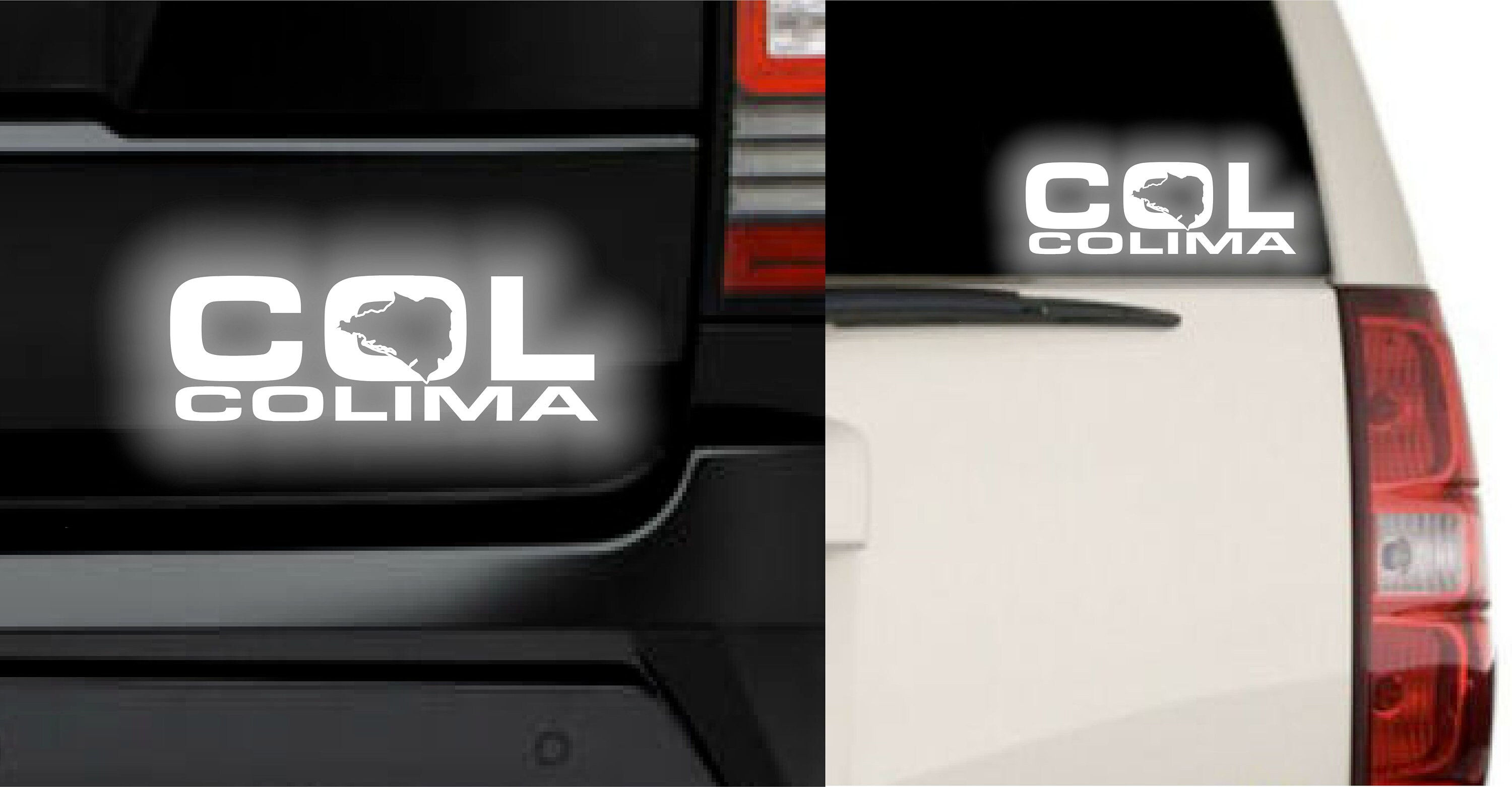 Colima COL Mexico Reflective Sticker Decal