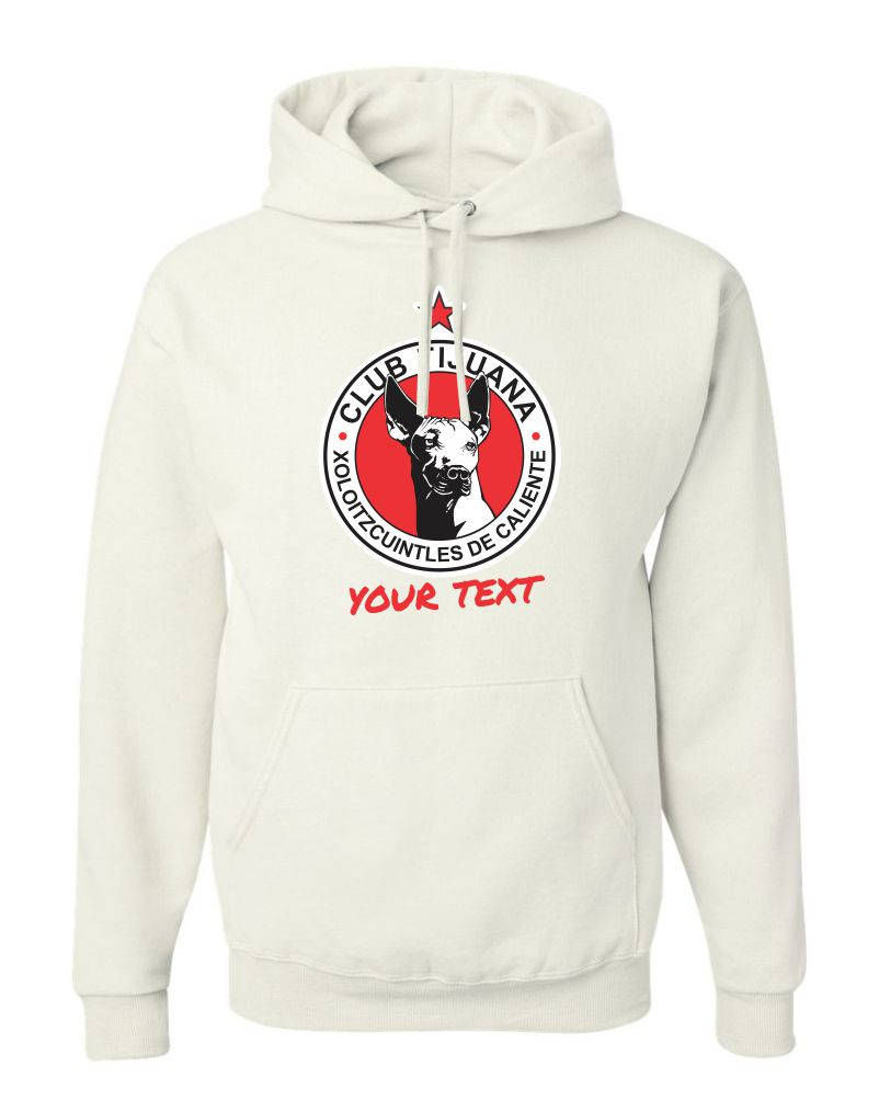 Thumbnail: Tijuana Xolos Mexico Hooded Sweatshirt Hoodie Hoody Sudadera With Custom Text(op