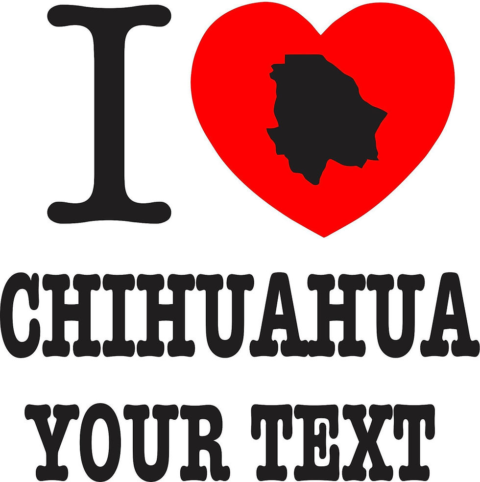 Thumbnail: I Love Chihuahua Mexico T-shirt with FREE custom text(optional)