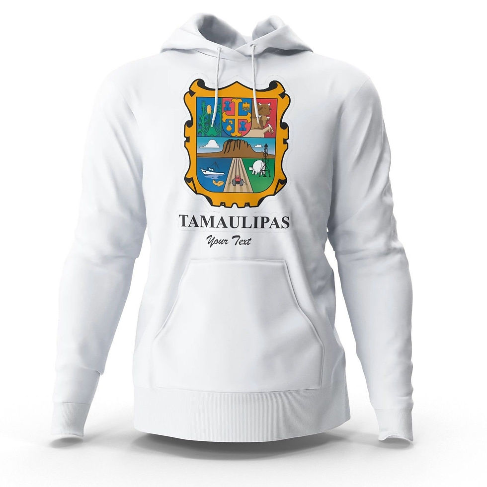 Thumbnail: Tamaulipas T-shirt Playera / Hoodie Sudadera With Custom Text(optional)