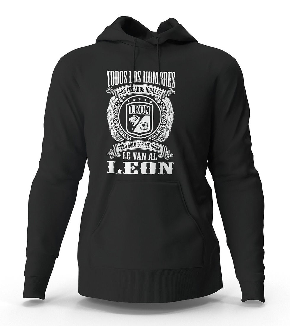 Thumbnail: Solo Los Mejores Le van al Leon La Fiera Black Hooded Sweatshirt Hoodie