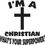 Thumbnail: I'm a Christian What's your superpower?  Black Hooded Sweatshirt Hoodie Hoody  W