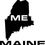 Thumbnail: 2 Pieces Maine ME State USA Outline Map Stickers Decals 20 Colors To Choose From