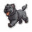 Thumbnail: Set of 2 Bouvier des Flandres Dog Decal Stickers with Free Custom Text - Full Co