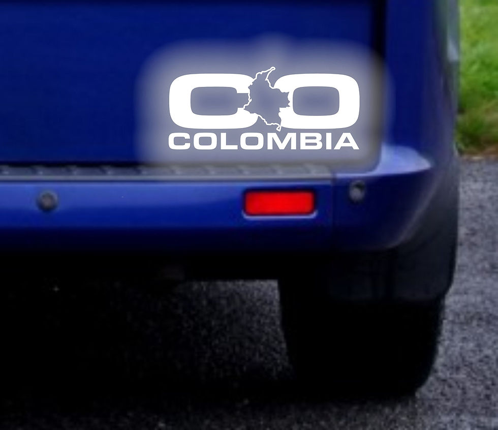Colombia CO Reflective Sticker Decal