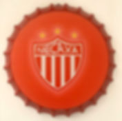 Necaxa Rayos Decorative Bottle Cap Metal Tin Sign 13.8" Inches Diameter Wall Art