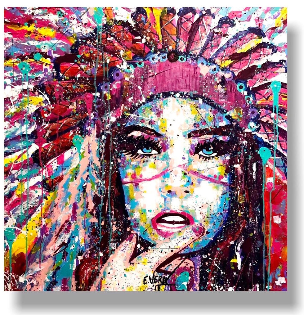 Native Girl by Esteban Vera - contemporary artwork, view 1