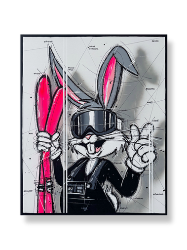 Bugs Bunny, Looney Tunes, street art, pop art, exhibition, Art Gallery, ski