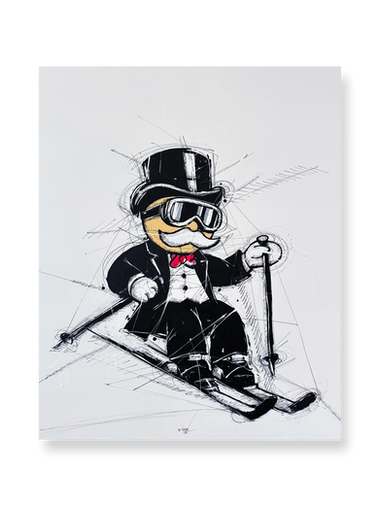 Monopoly, street art, pop art, exhibition, Art Gallery, ski