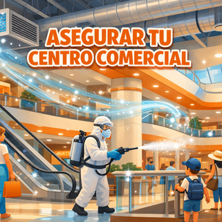 Centros comerciales 2026: cómo una desinfección profesional evita brotes, cumple con normas de salud y protege a clientes. Plan de sanitización y cotización.