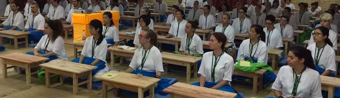 Earn college credit, unique experience, Buddhist monastics, meditation, learn Chinese traditional culture