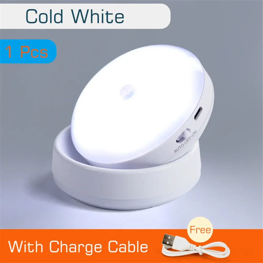 LED Night Light USB Charging Intelligent Human Induction For Bedside Cabinet Hom