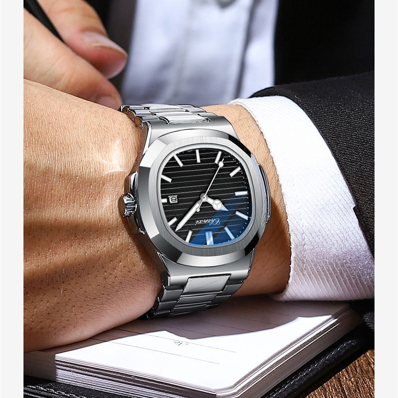 Miniature : SHD - CHENXI 8222 Men's Quartz Watch Luxury Stainless Steel Wristwatch Waterproo