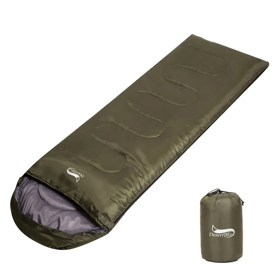 Thumbnail: Ultralight sleeping bag for hiking & camping - 3 seasons. Desert&Fox