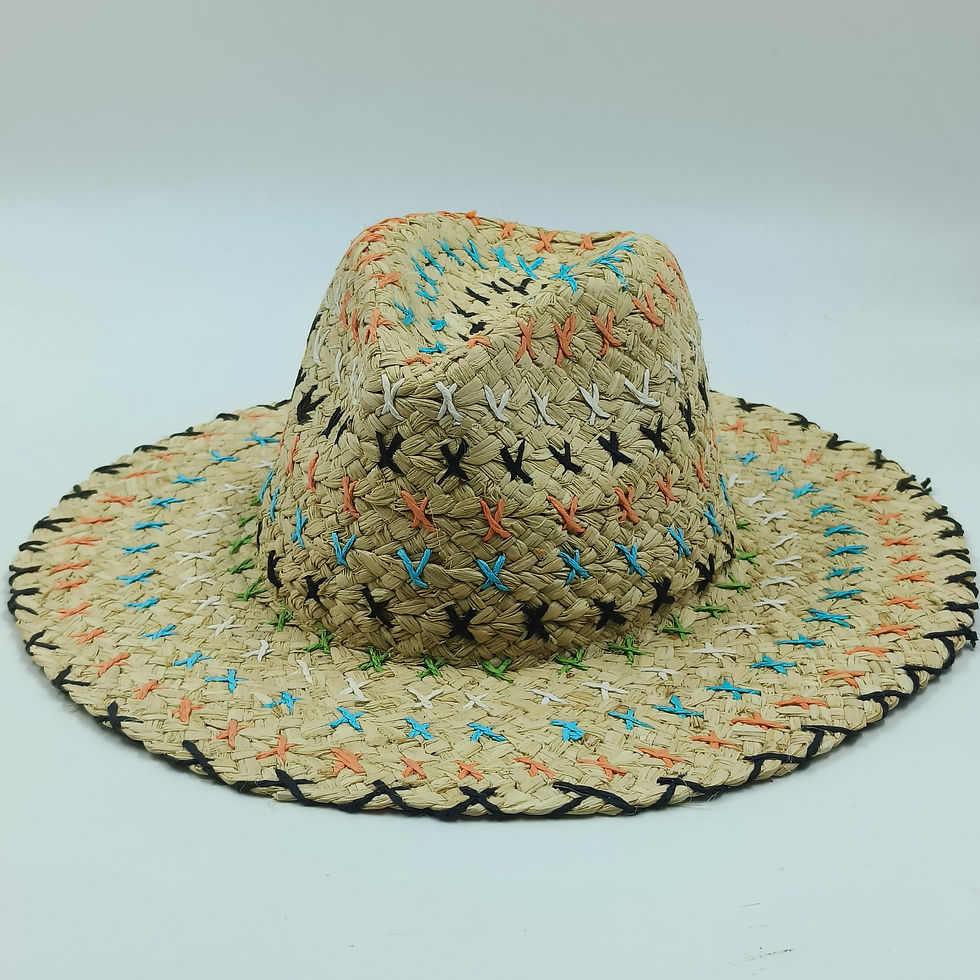 Miniature : SHD - Boho Breeze Raffia Straw Hat






