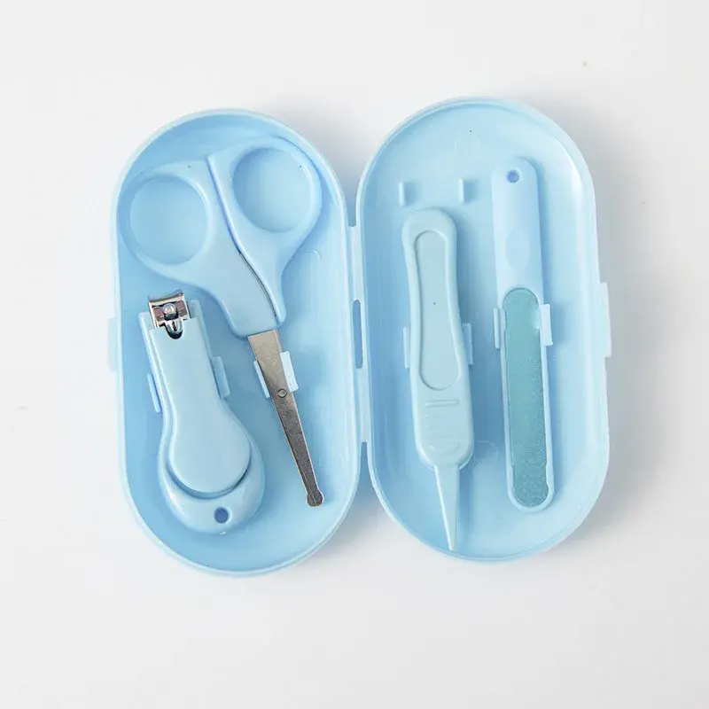 Miniature : SHD - 4pcs/set Baby Nail Clipper Set Children Kids Nail Cutter Scissors Files Sm