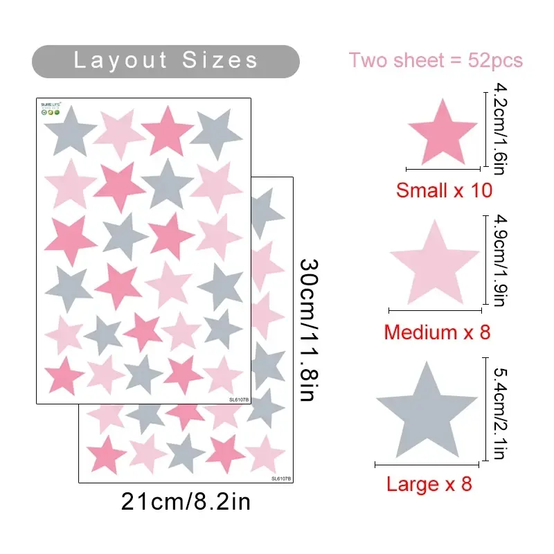 Thumbnail: SHD - Cartoon Giraffe Bear Animals Dots Wall Sticker Nursery Vinyl Children's Wa