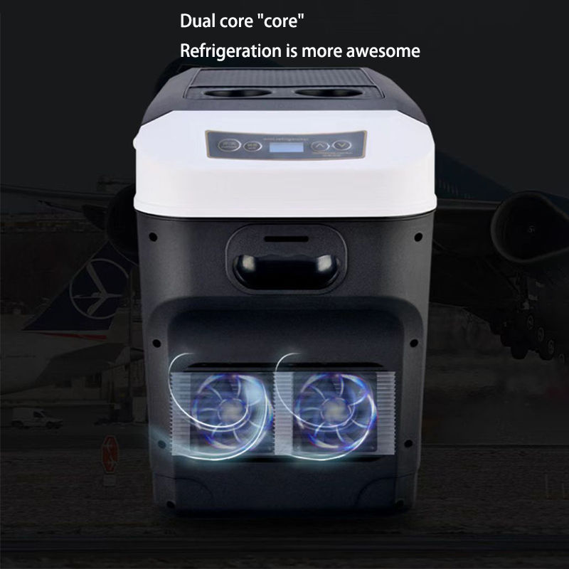 Thumbnail: 28L Car Mini Refrigerator For Outdoor Camping Car Electrical Appliances Cooler H