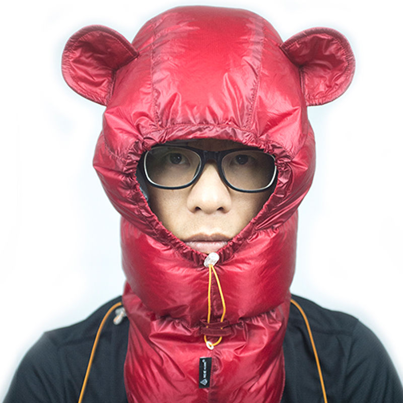 Thumbnail: Ice Flame Outdoor Camping Winter Goose Down Hat Ultralight Cold-proof Keep Warm 