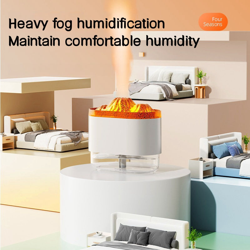 Miniature : USB Volcano Air Humidifier Aromatherapy Diffuser with Ambient Light 300ML Ultras