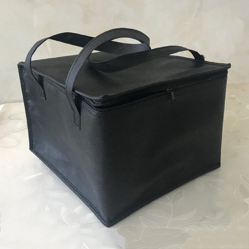 Thumbnail: Large Non-Woven Thermal Insulation Package Lunch Bag Picnic Portable Container B