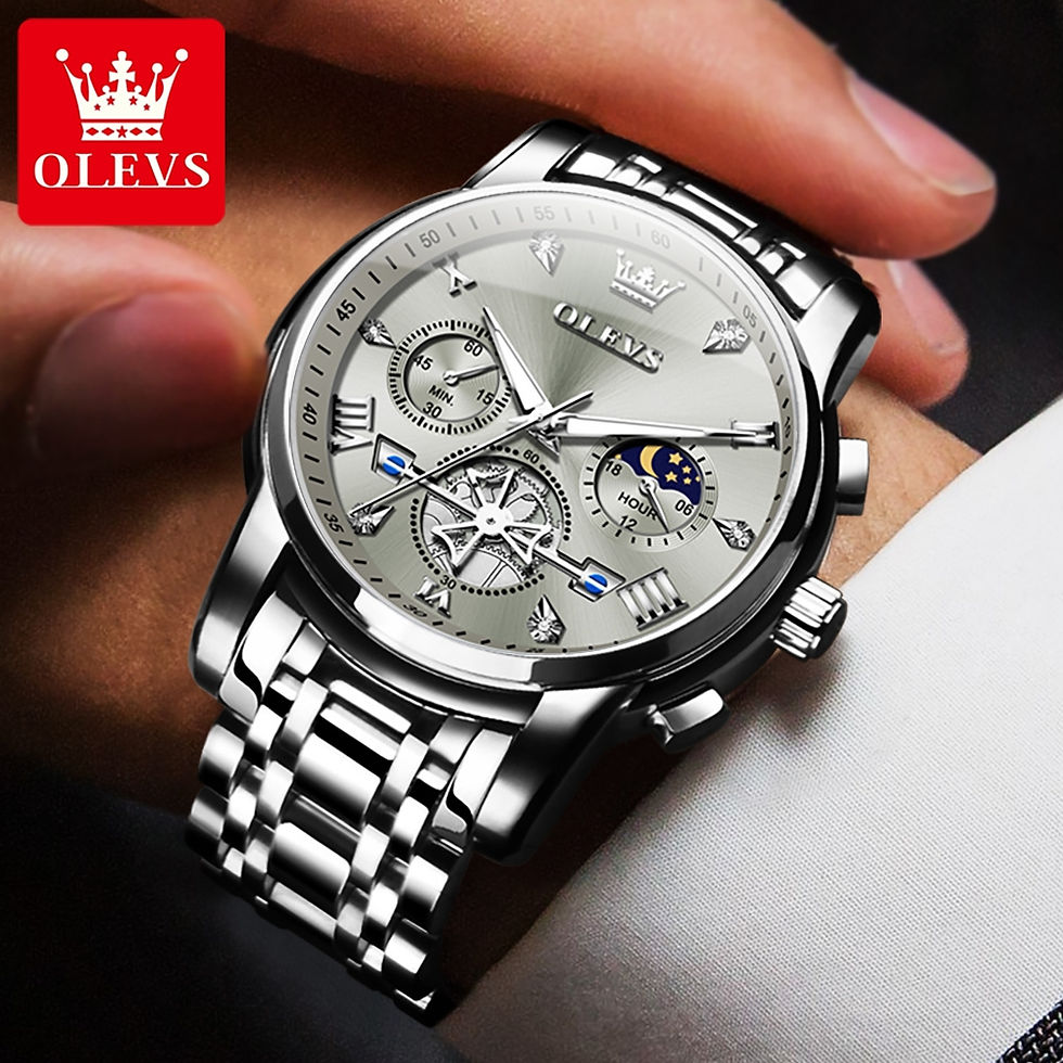 Thumbnail: OLEVS Men's Wristwatch Moon - Multifunctional 