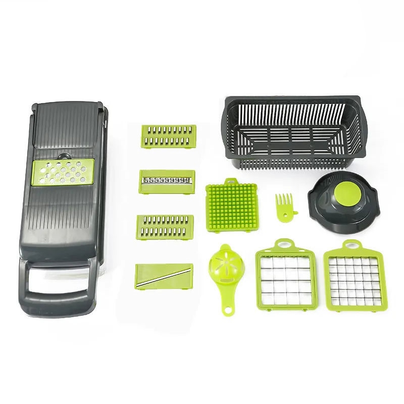 Thumbnail: 14/16 in 1 Multifunctional Vegetable Chopper Onion Chopper Handle Food Grate Foo